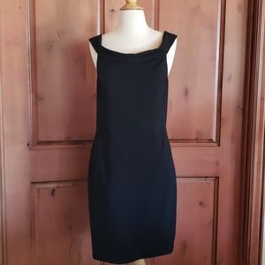 Halston Heritage off the shoulder black dress